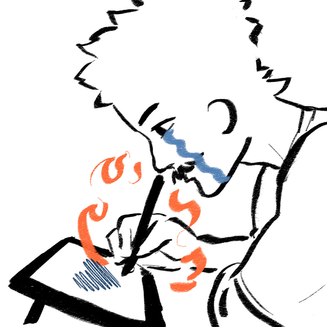 Me, drawing something I never had